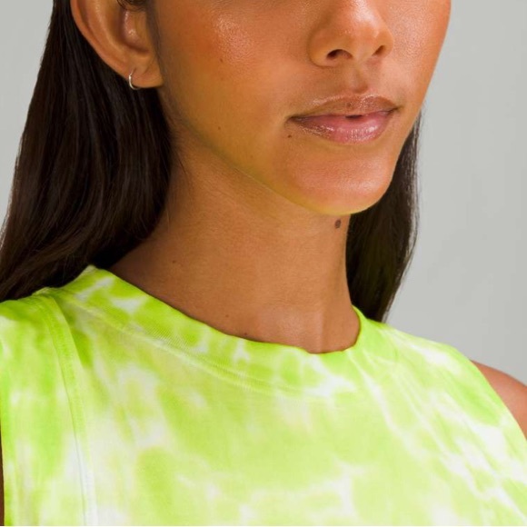 Lululemon All Yours Cropped Cotton Tank Top *Tie Dye - Picture 4 of 5